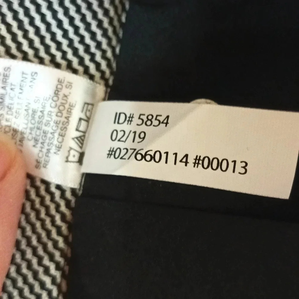 Skirt New Express houndstooth lined pockets zipper hook eye closure back slit 14 - Picture 9 of 9